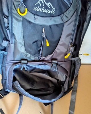 Mochila impermeable casual gris/negra