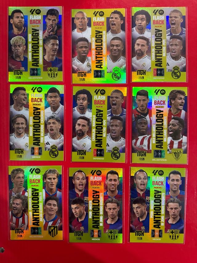 Cartas Panini Anthology Flash Back