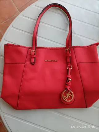 Bolso Michael Kors Rojo y Dorado