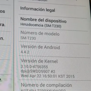 Samsung Galaxy Tab 4 SM-T230 Blanca