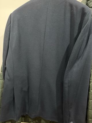 Chaqueta de punto azul marino talla 52