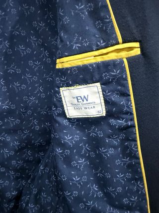 Chaqueta de punto azul marino talla 52