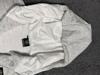 Felpa Stone Island Grigia Zip