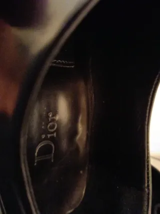 Scarpe uomo vernice Dior nere