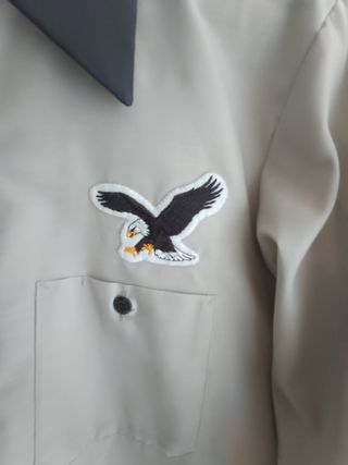 Camisa Vintage USA Trabajo Beige/Negro