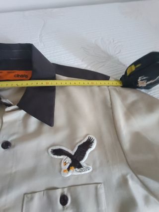 Camisa Vintage USA Trabajo Beige/Negro