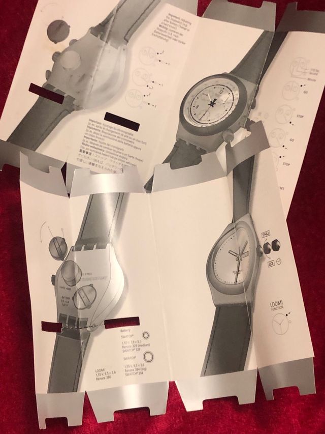 Libretti garanzia Swatch Irony Chrono vintage