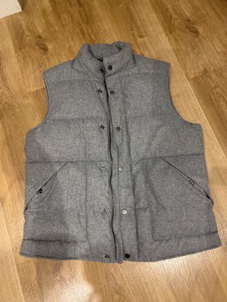 Chaleco Zara Gris Hombre