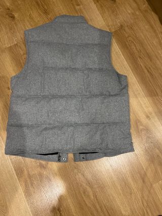 Chaleco Zara Gris Hombre
