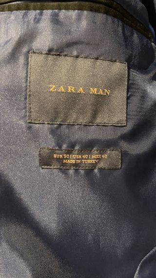 Blazer Zara Man Negro
