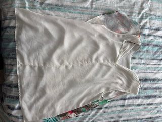 Blusa Desigual Tirantes Talla L Flores