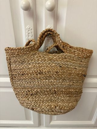 Bolso de yute multicolor