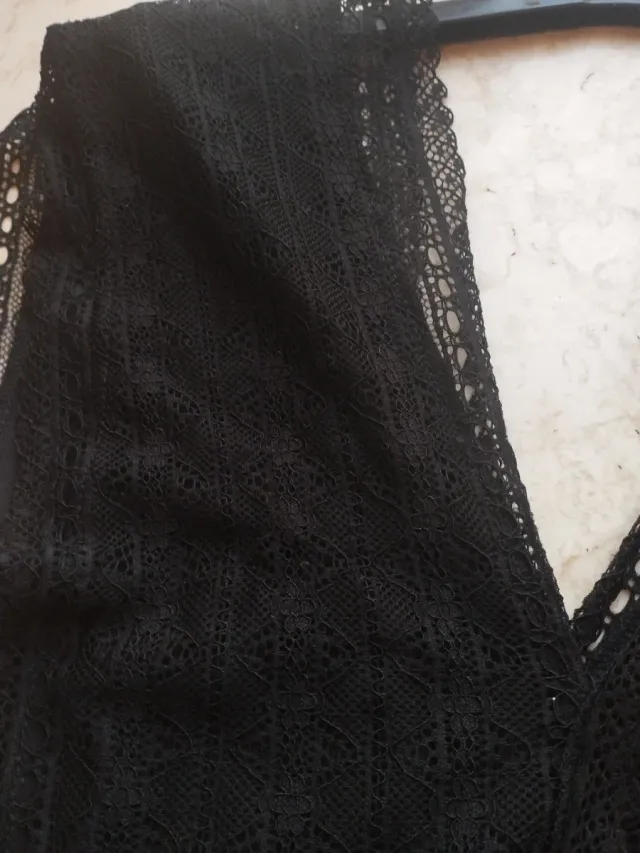Body negro encaje