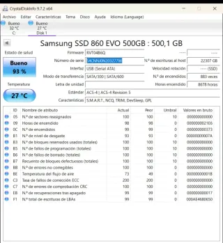 SSD Samsung 860 EVO 500 GB