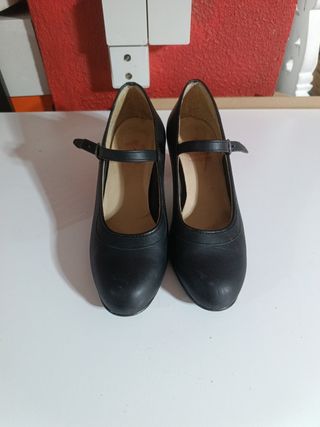 Zapatos Flamenco Tacón Talla 38