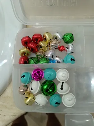 Cascabeles Navideños Colores Surtidos