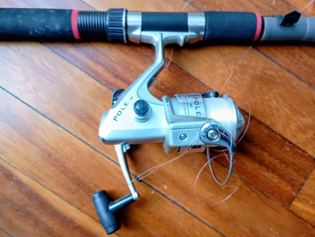 Caña de pescar con carrete