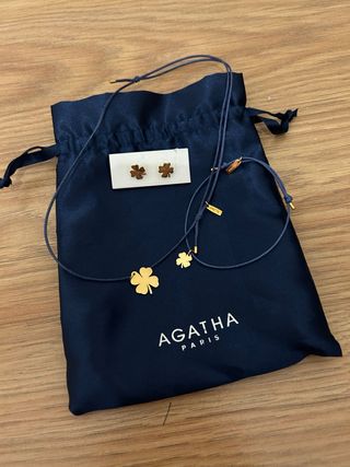 Conjunto Agatha Paris Trébol Dorado