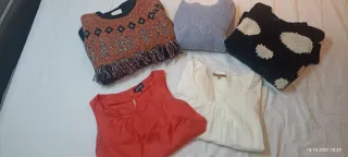 Lote 3 jerseys y 2 blusas