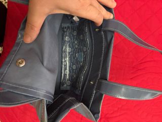 Bolso Camomilla azul con cupcake
