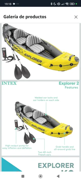 Kayak inflable K2 Explorer