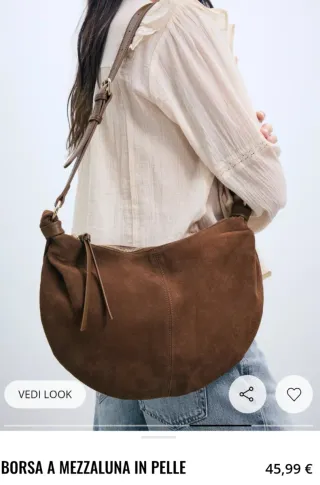 Bolso Stradivarius piel marrón