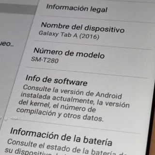 Samsung Galaxy Tab A6 SM-T280 Blanca