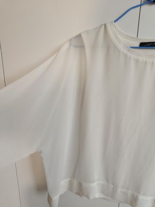 Blusa Zara Blanca 
