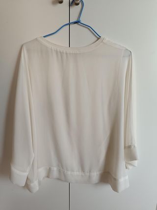 Blusa Zara Blanca 