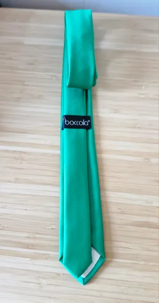 Corbata Boccola juvenil verde