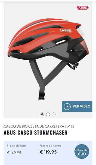 Casco ABUS Stormchaser Naranja Talla M (54-58 cm)