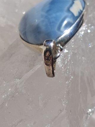 Colgante de Ópalo Azul Owyhee en Plata de Ley
