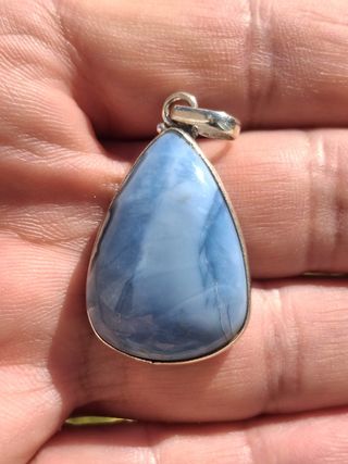 Colgante de Ópalo Azul Owyhee en Plata de Ley
