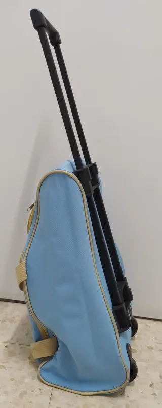 Conjunto Maletas Viaje Azul y Beige