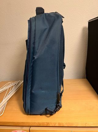 Maleta/mochila Samsonite Azul y Gris.