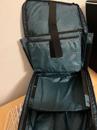 Maleta/mochila Samsonite Azul y Gris.