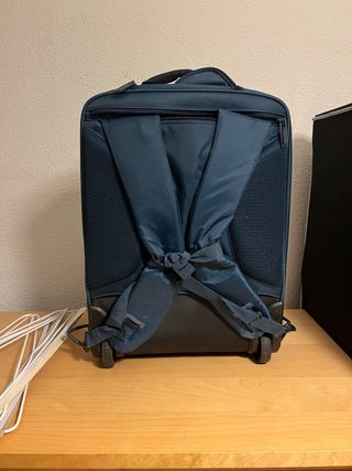 Maleta/mochila Samsonite Azul y Gris.