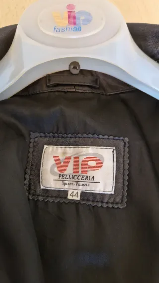 Cappottino in vera pelle nero