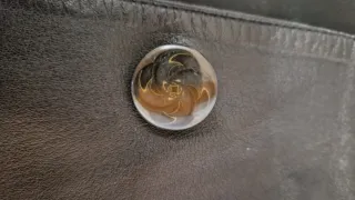 Cappottino in vera pelle nero