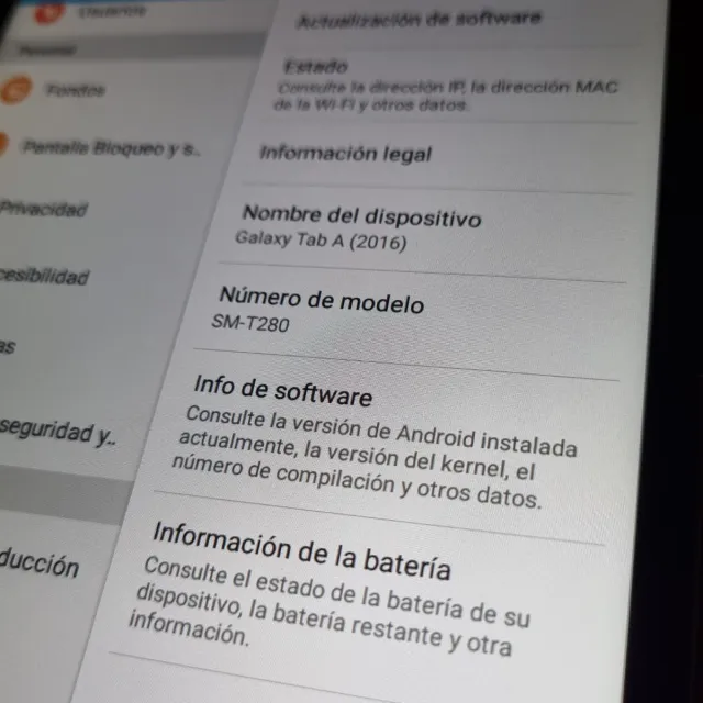 Samsung Galaxy Tab A6 SM-T280 nero