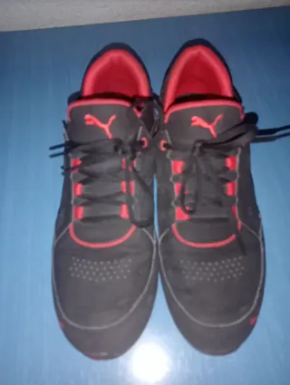 Zapatillas Puma Tazón Negras y Rojas