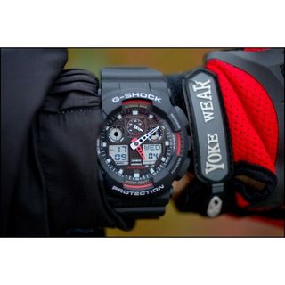 Reloj Casio G-Shock GA-100-1A4ER Negro Rojo