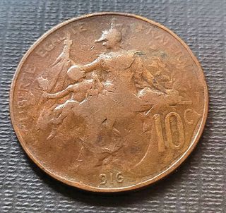 Moneda Francia 1916