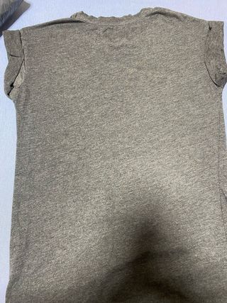 Camiseta Ramones Mujer Gris Dorada