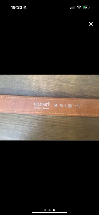 Cinturón de piel hombre Gilmart