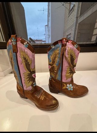 Botas Cowboy Pintadas a Mano