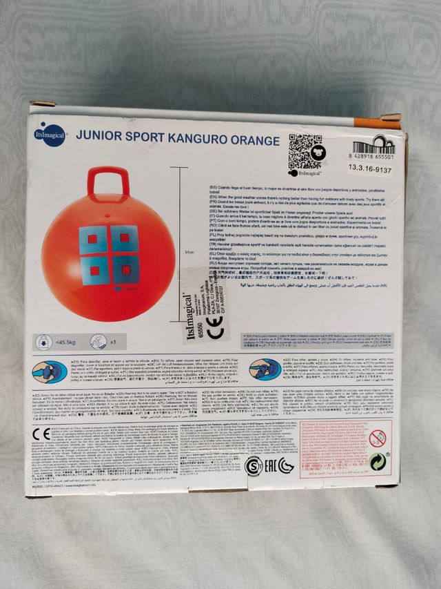 Pelota saltarina naranja Imaginarium juguete