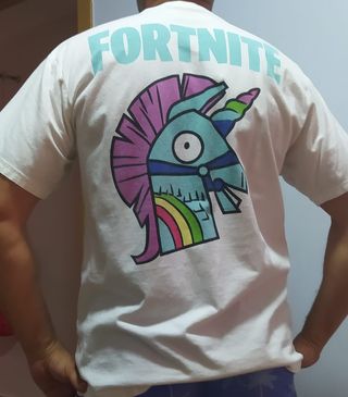Se hacen lotes, camiseta Fortnite Llama Multicolor