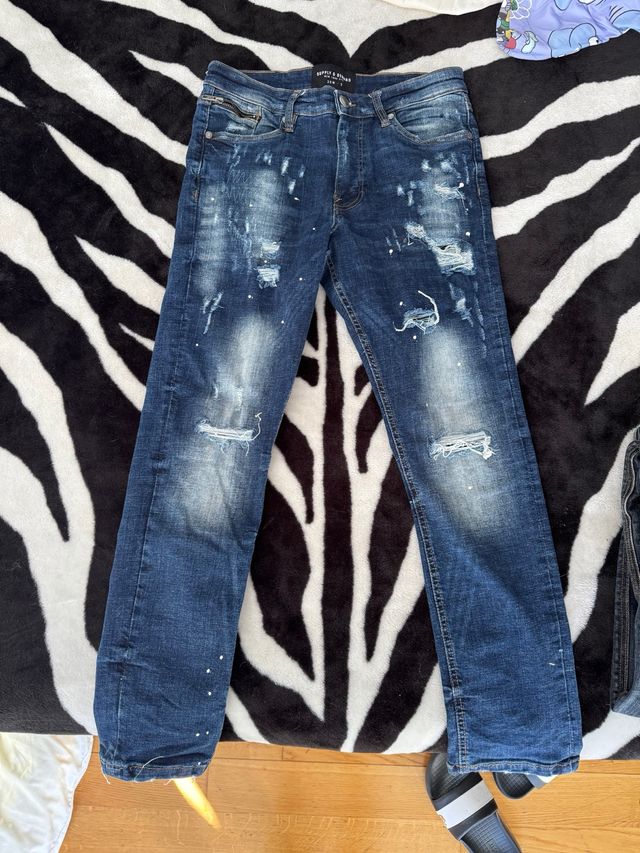 Pantalones Replay & Sons Talla S Desgastados