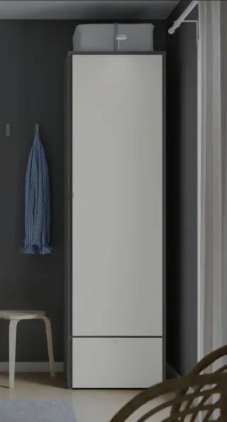 Armario VISTHUS Ikea Gris/Blanco